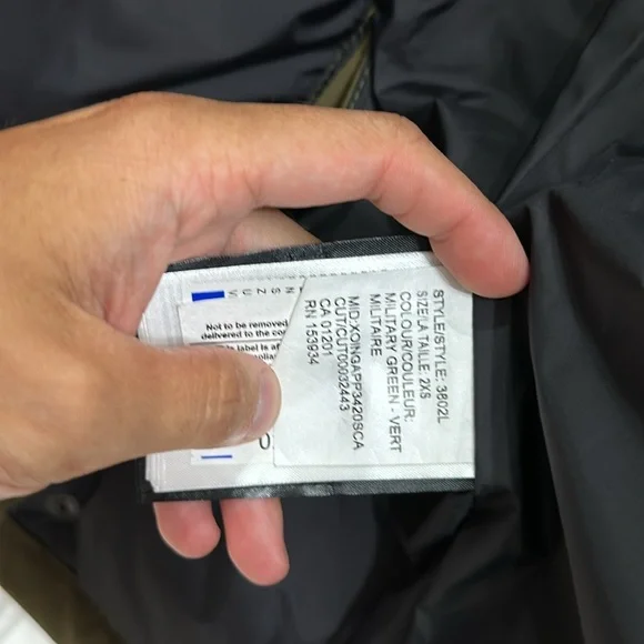 Canada Goose Shelburne Parka Military Green 3802L-49 Size 2XS - Picture 8 of 12